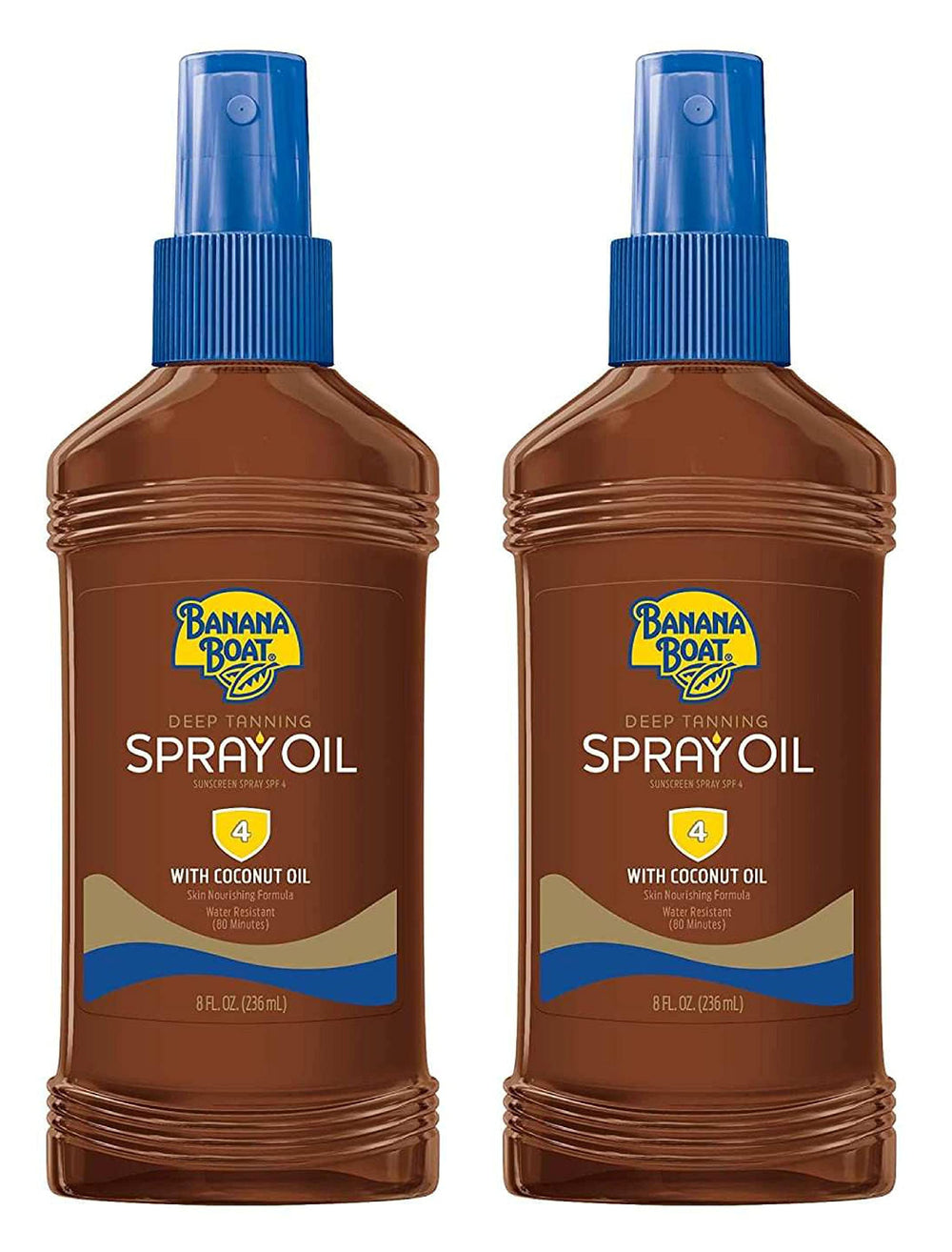Banana Boat bronceado profundo SPF4 en spray con coco para piel suave