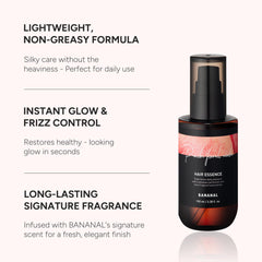 BANANAL textura nutritiva se aplica suave para cabello manejable.