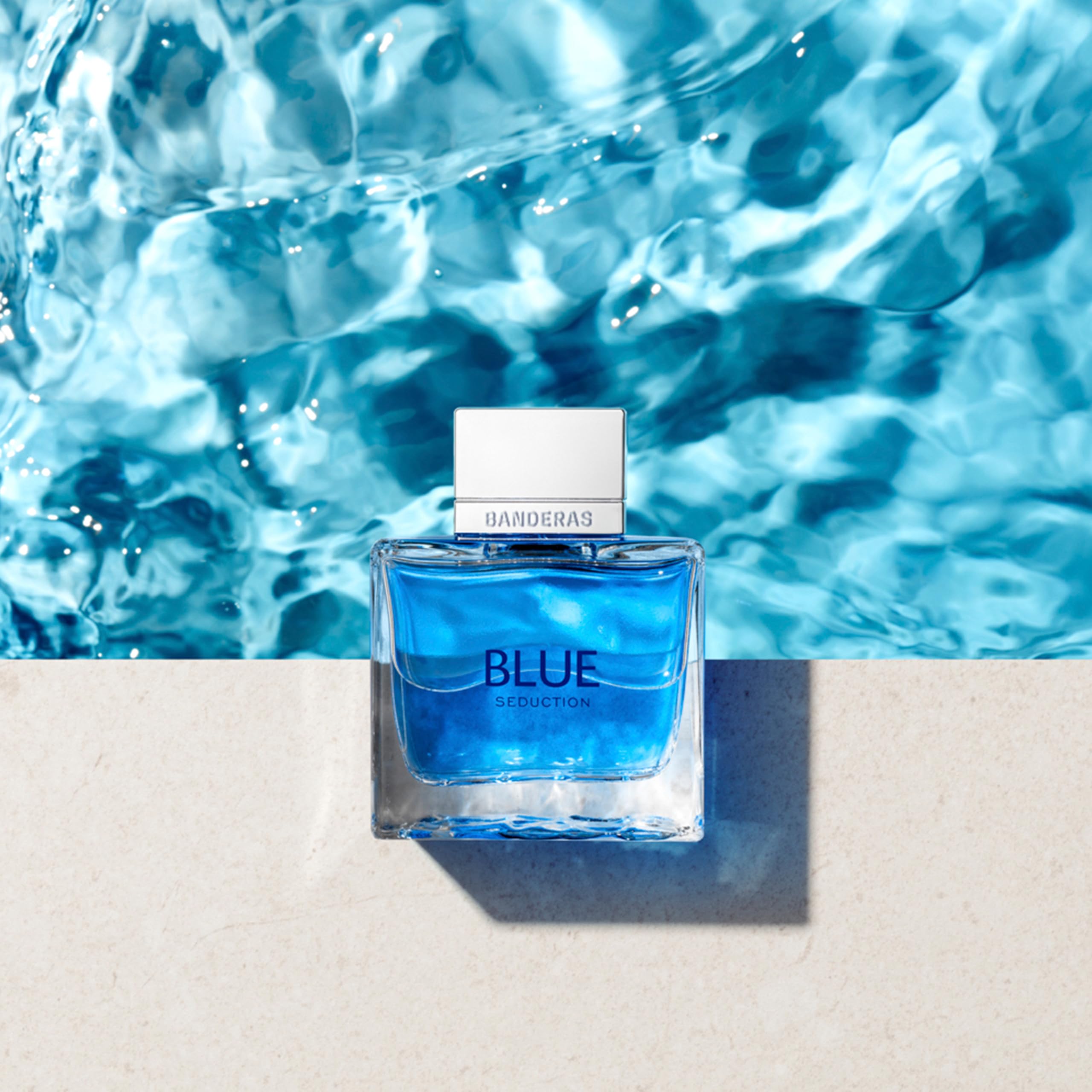 Antonio Banderas Blue Seduction for Men packaging, premium gift-ready box.