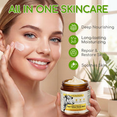 BanDolerA whipped tallow honey balm shows light texture for quick absorption.