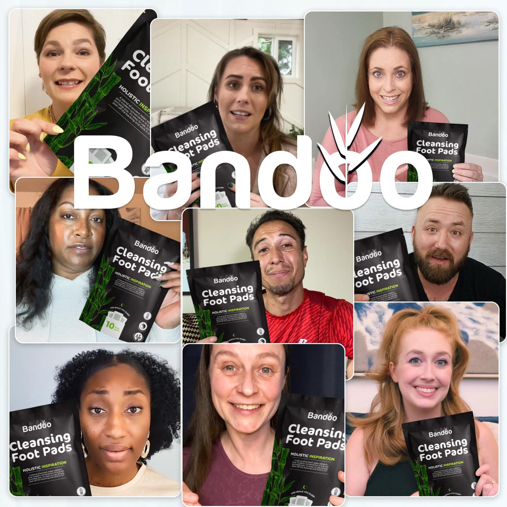 Bandoo Foot Pads show soft-side skin contact for gentle wear.