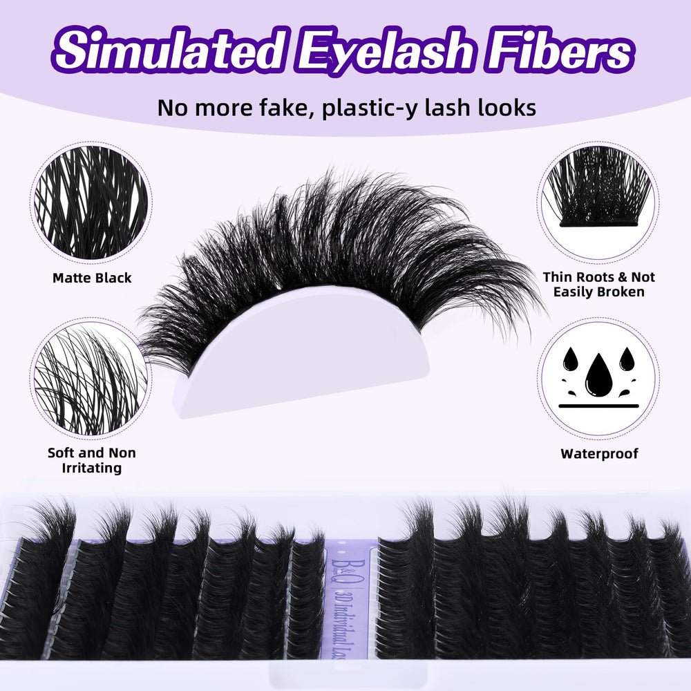 BandQaugen 0.05mm lash extensions with feather-light feel.