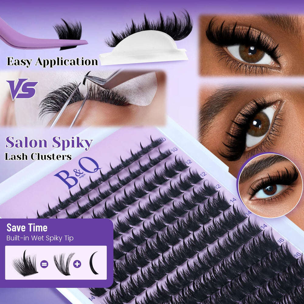 B&Qaugen 3D Anime Lash Clusters provide instant texture for a salon-like finish.