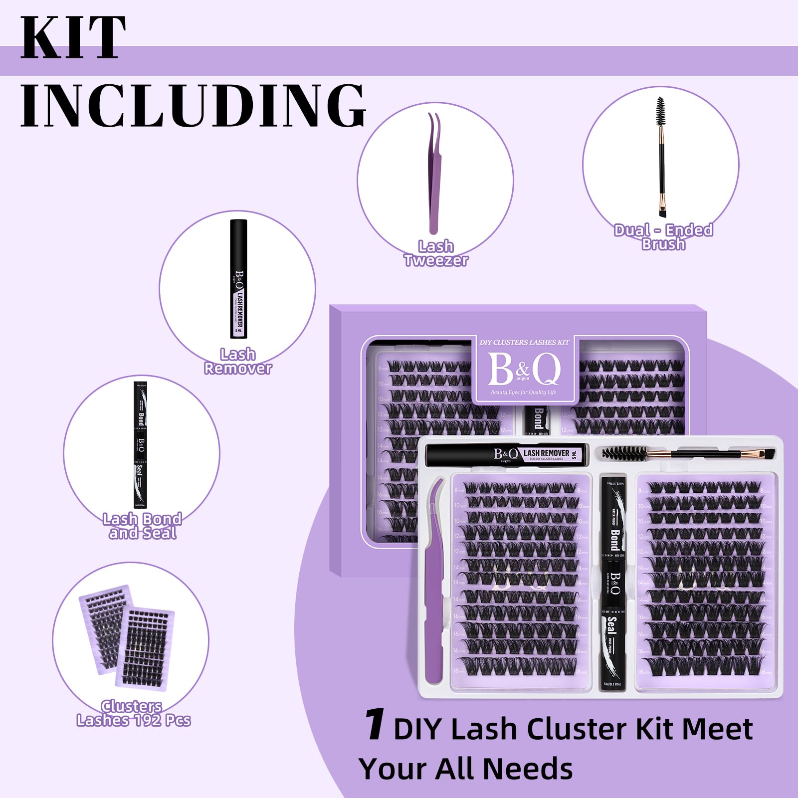 BandQaugen 8-18 mixed length clusters for versatile looks