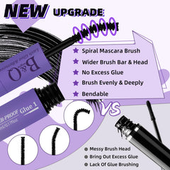 B&Qaugen adjustable brush head follows eye shape for comfort.