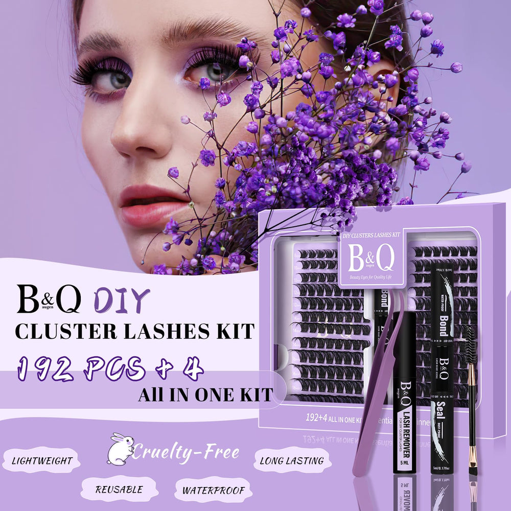 BandQaugen D-curl clusters provide lightweight volume for natural lashes