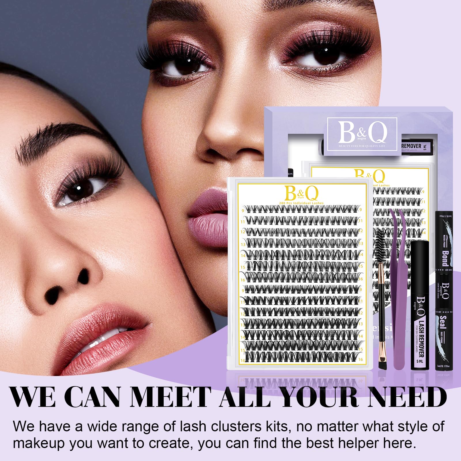 BandQaugen DIY lash kit supports quick, self-applied extensions at home.