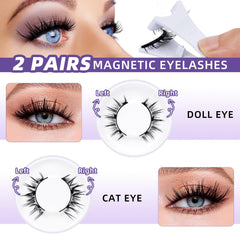 BandQaugen lashes with clear markers for precise alignment