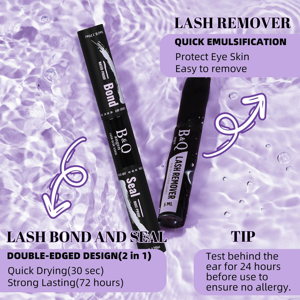Bandqaugen Flora Lash Bond and Seal included in the kit