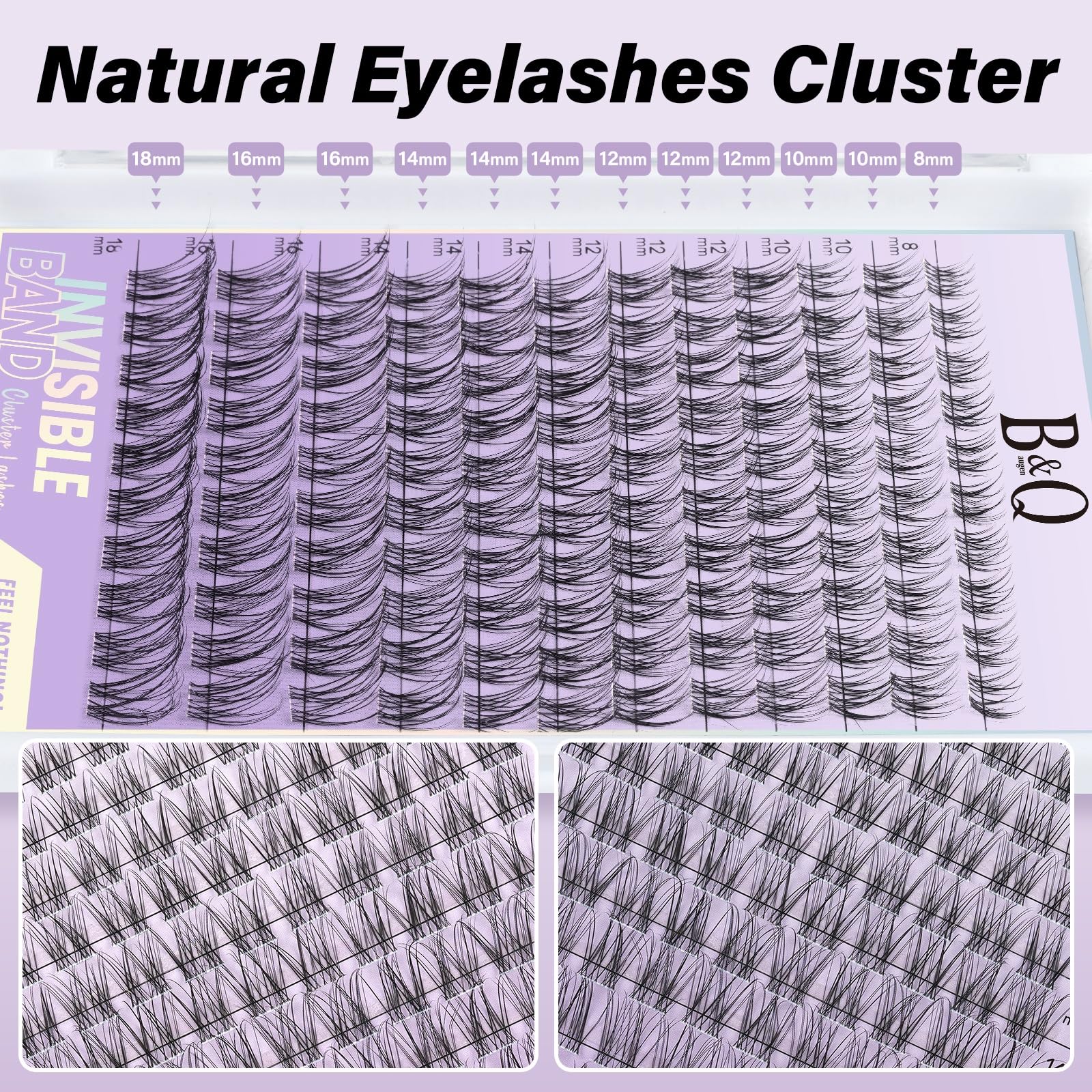 B&Qaugen Flora Lash Clusters bond and seal for secure wear.