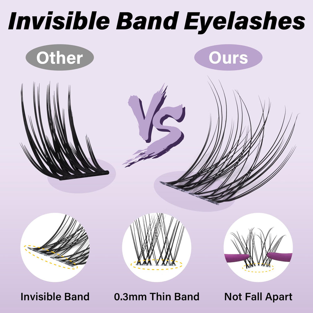 B&Qaugen Flora Lash Clusters kit contents support easy at-home lash upgrades.
