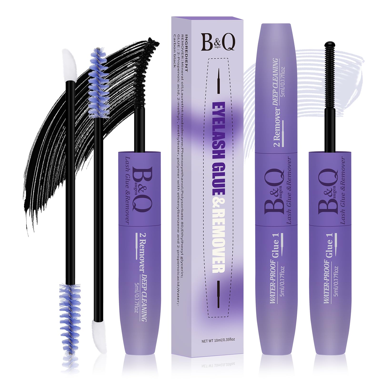 B&Qaugen lash bond bottle for precise, mess-free application.