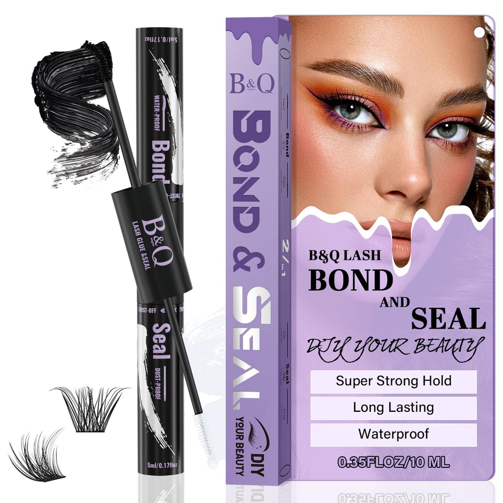 B&Qaugen Lash Bond and Seal 10ml bottle showing long-lasting hold.