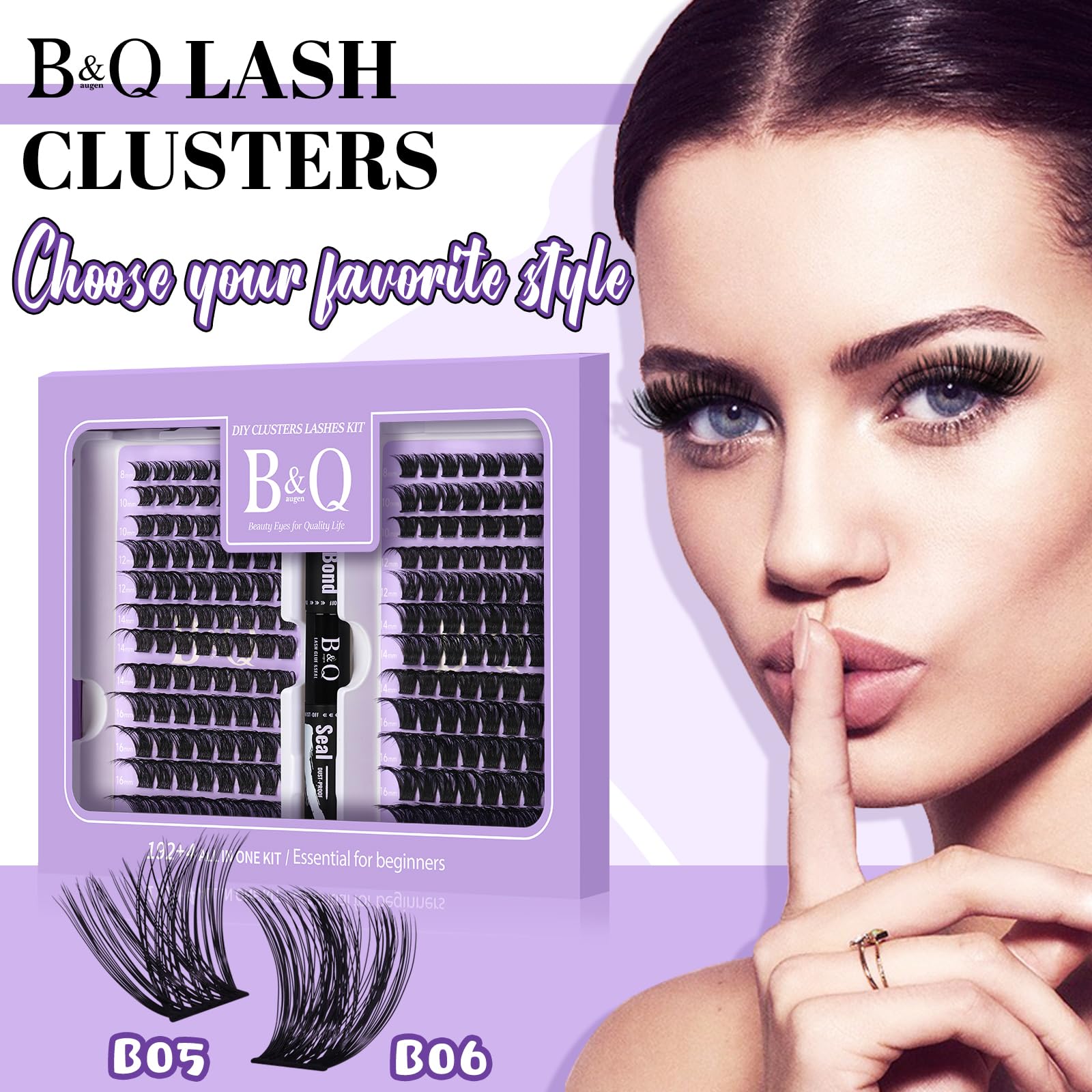 BandQaugen lash bond and sealer included for lasting finish