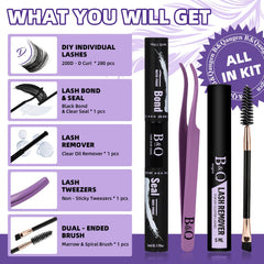 B&Qaugen lash remover to simplify safe removal after wear.