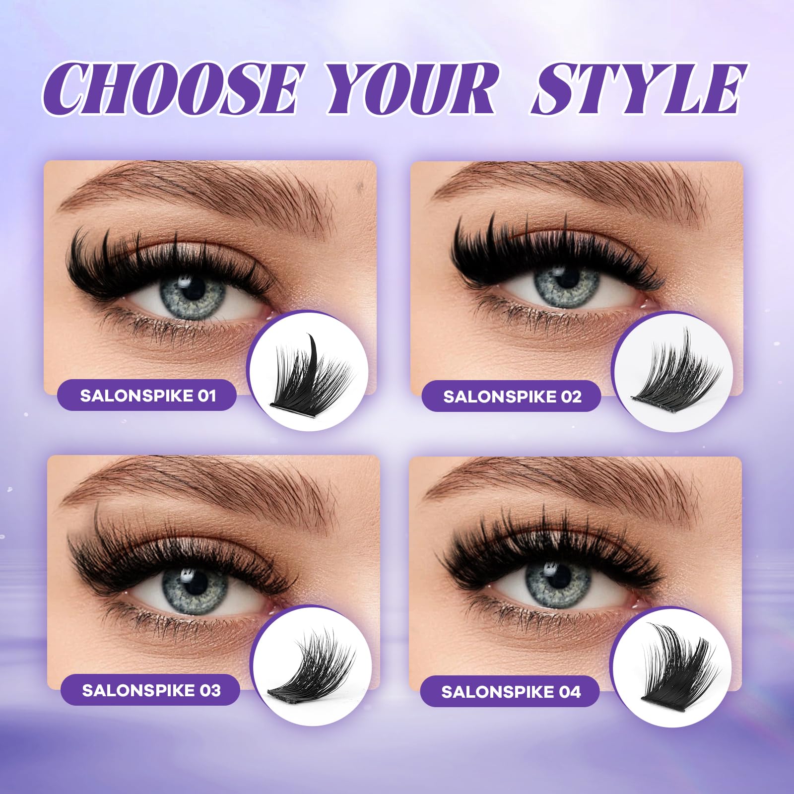 B&Qaugen Beginner-friendly lash clusters simplify DIY lash extensions.