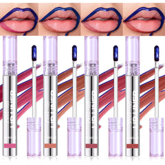 BANGFENG 4Pcs Peel Off Lip Liner Stain: color intenso y resistencia a la transferencia.