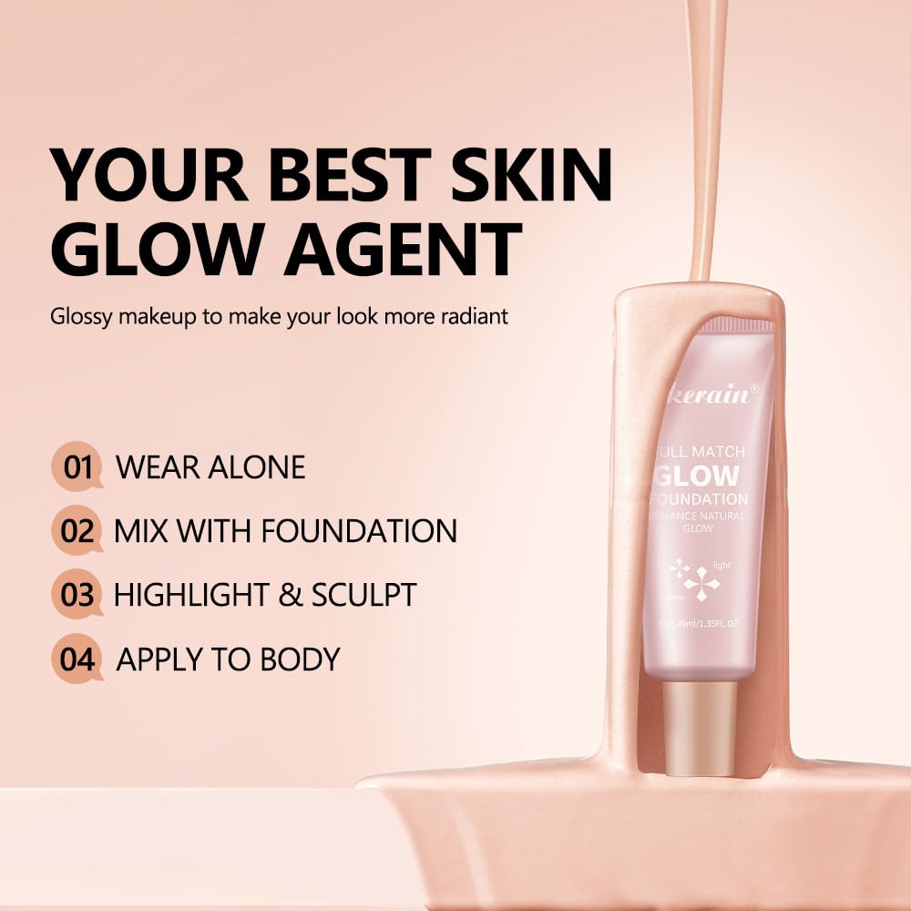 Bangfeng Glotion skin glow after application.