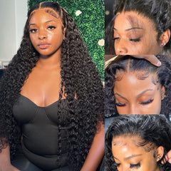 Bangjazz deep wave lace front 26 inch for natural, voluminous look.
