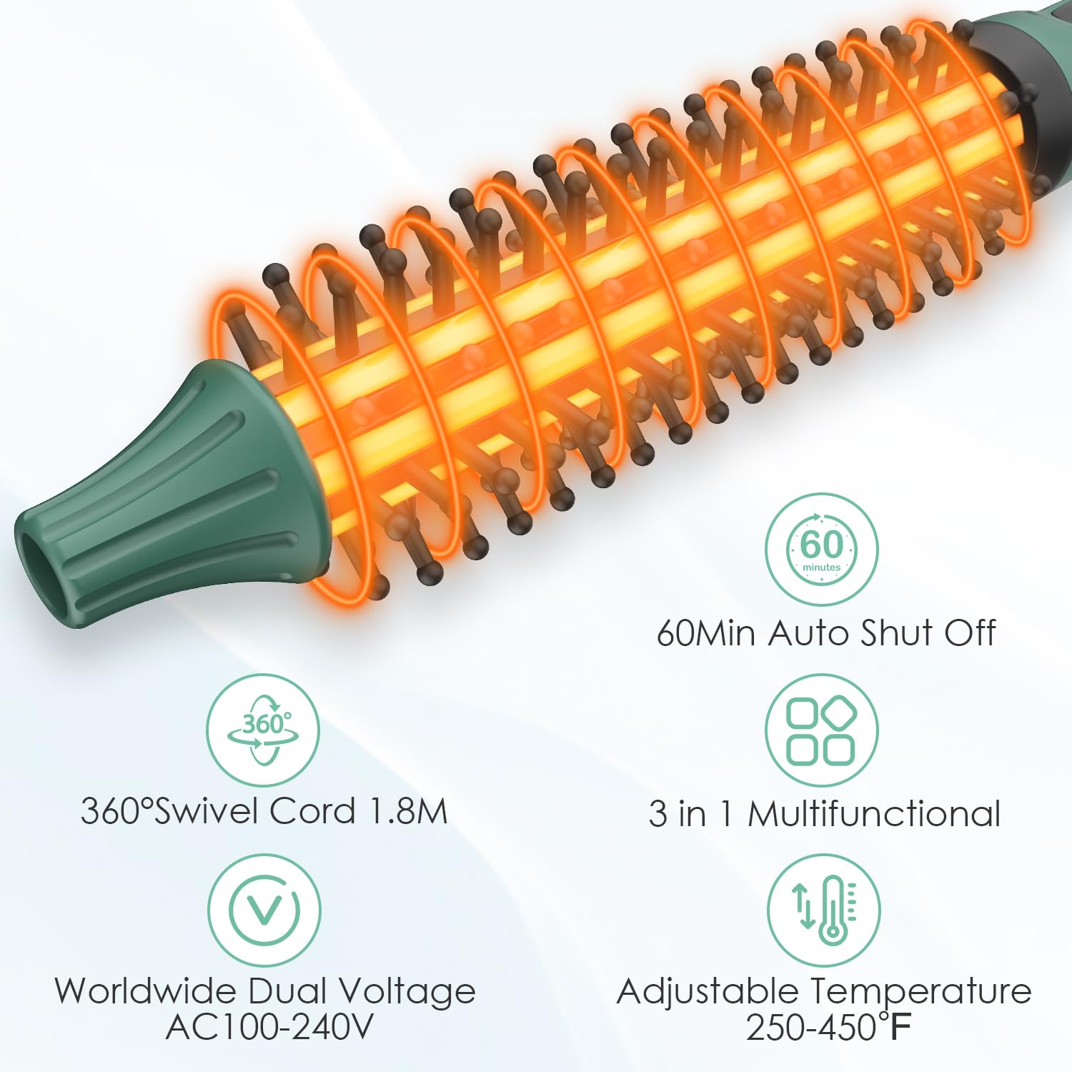 BANGMENG Mini Thermal Round Brush compact design ideal for travel and quick touchups.