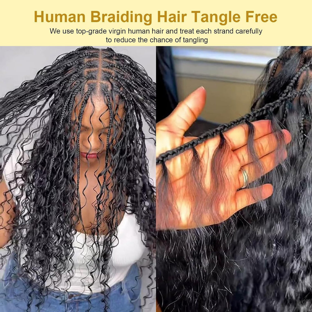 Bangxunk bleached-ready bulk braiding hair with easy dye options