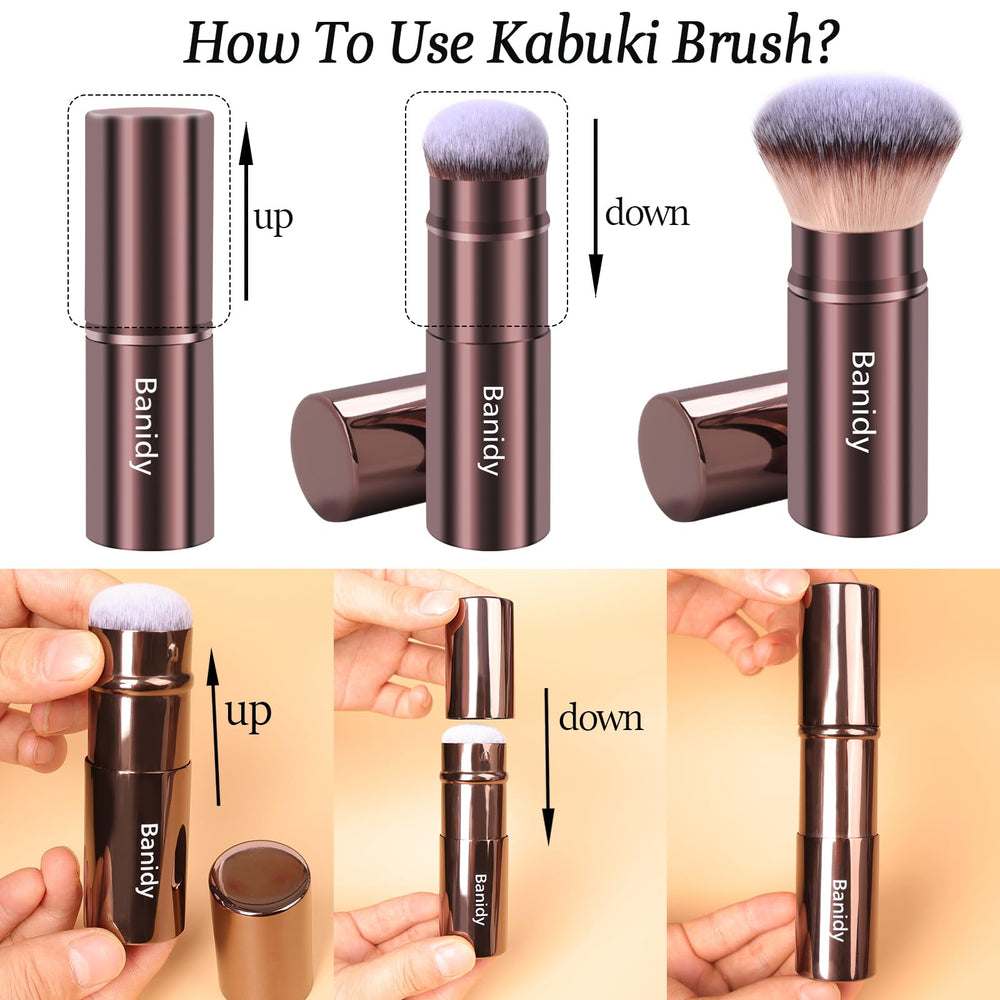 Banidy cruelty-free soft bristles blend evenly for natural finish.