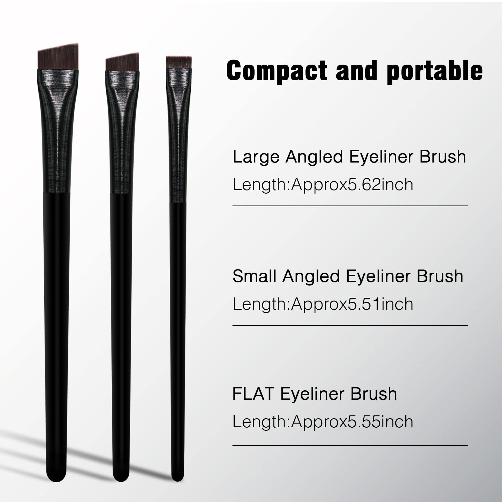 Banidy eyeliner brush grooming angle for lash line control.