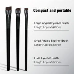 Banidy eyeliner brush grooming angle for lash line control.