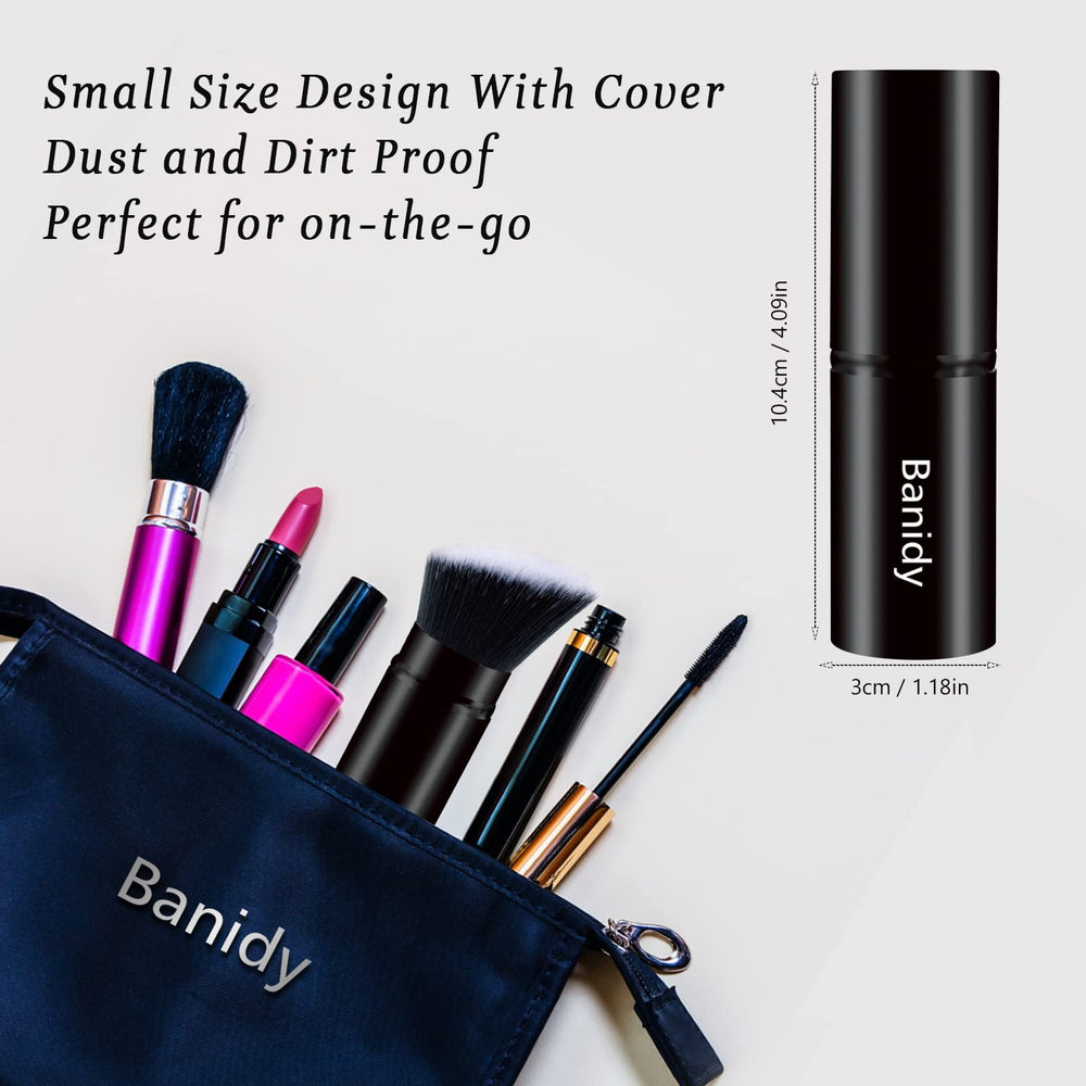 Banidy compact cap helps keep bristles clean between uses.