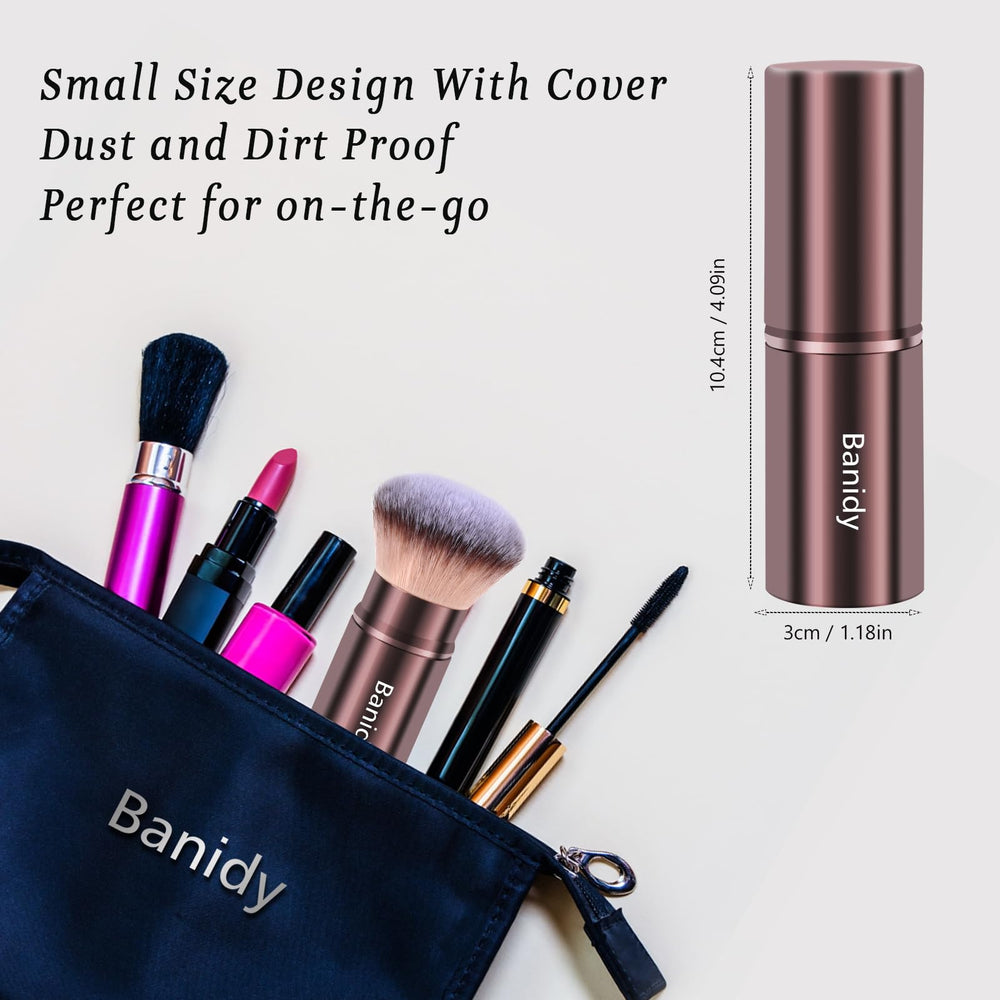 Banidy travel-friendly brush with protective cover keeps bristles clean.
