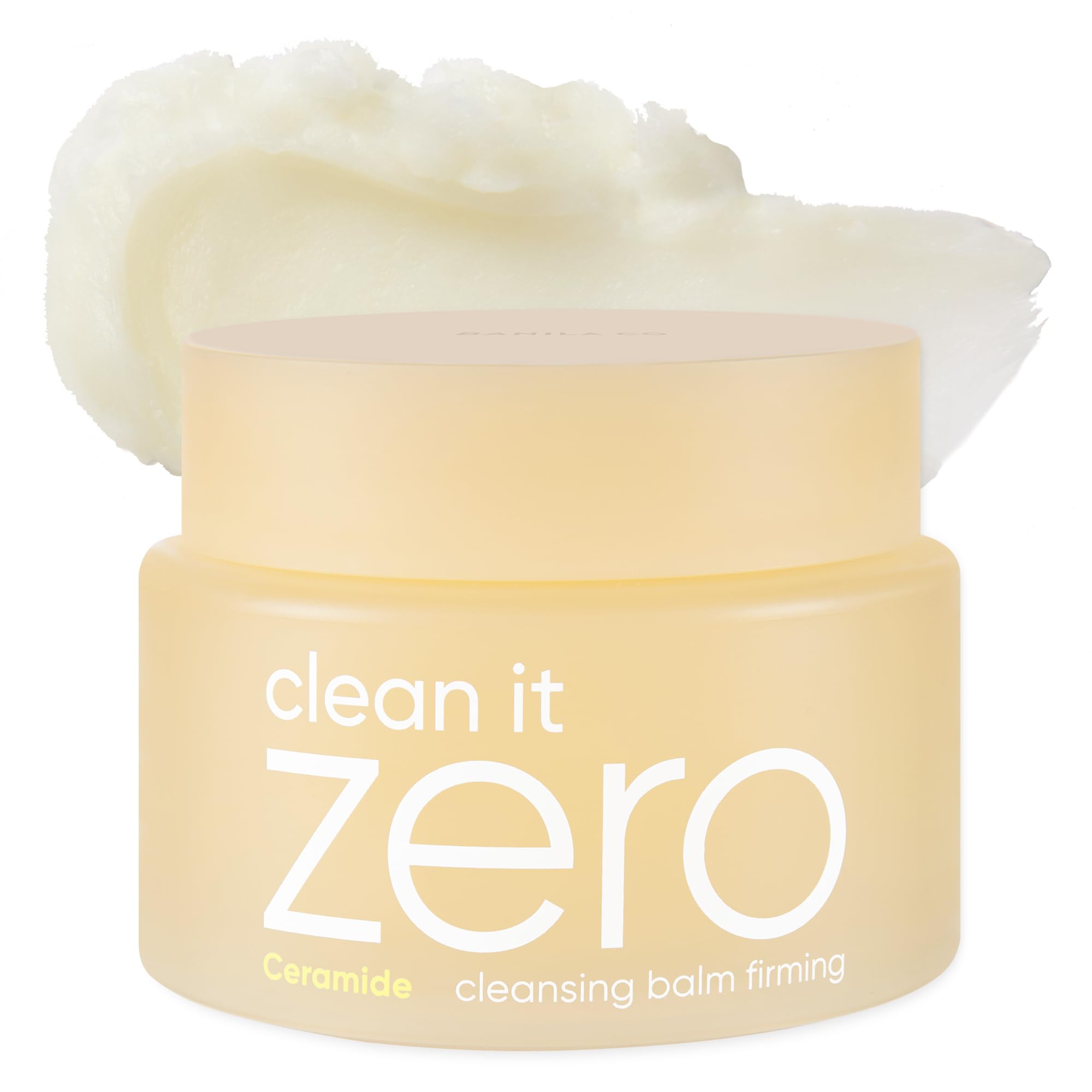 Banila Co Clean It Zero Firming Cleansing Balm jar view, soothing hydrating texture.