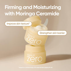 Close-up of sherbet-like texture of Banila Co cleansing balm.
