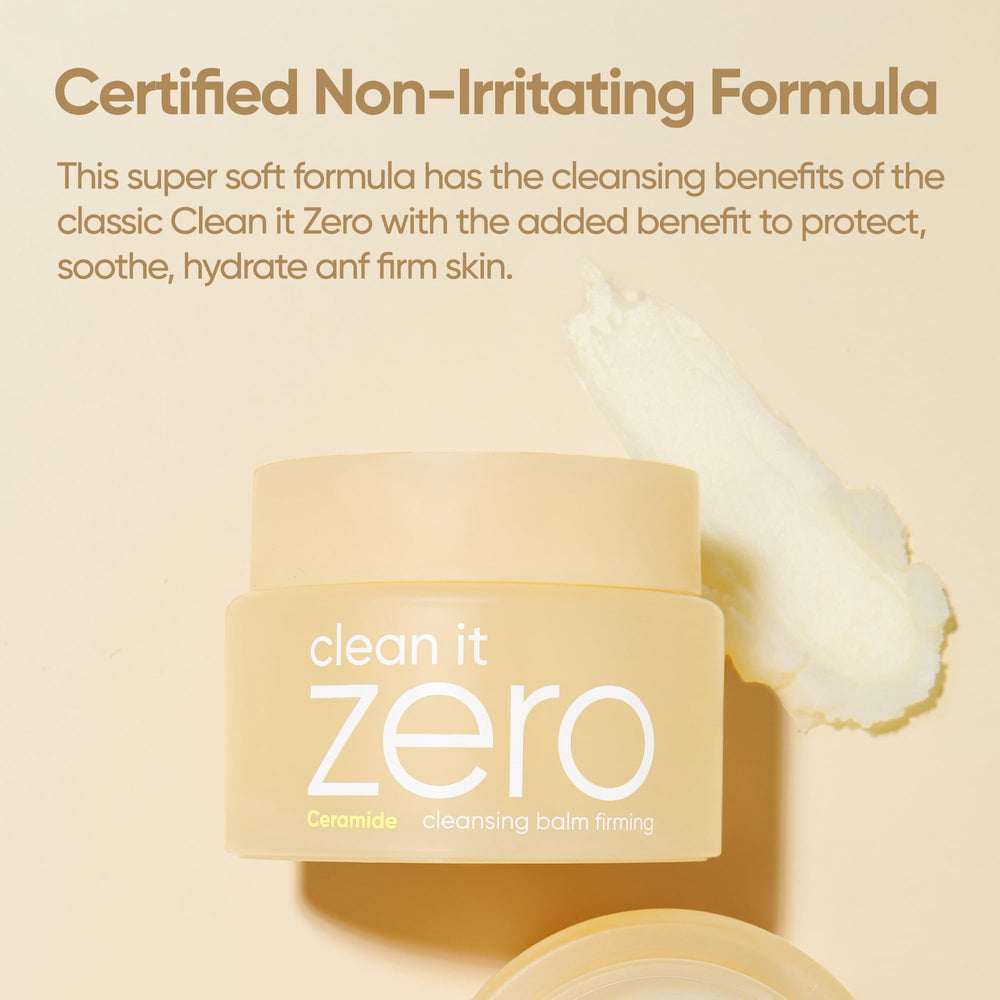 Water emulsification step showing makeup dissolving with Banila Co balm.