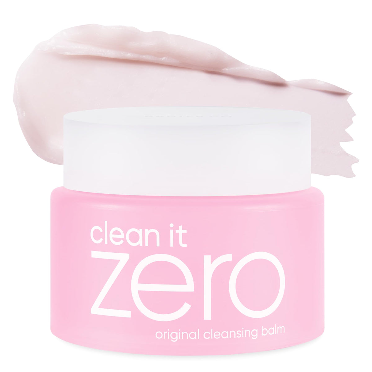 BANILA CO Clean It Zero Original cleansing balm in jar melts makeup for easy removal.