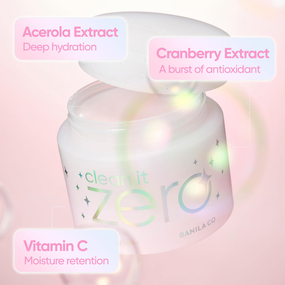 Banila Co Clean It Zero Original sherbet texture reveals balm-to-oil transformation for deep cleansing
