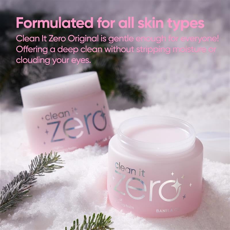Banila Co Clean It Zero Original waterproof makeup removal demonstrates effective makeup melt