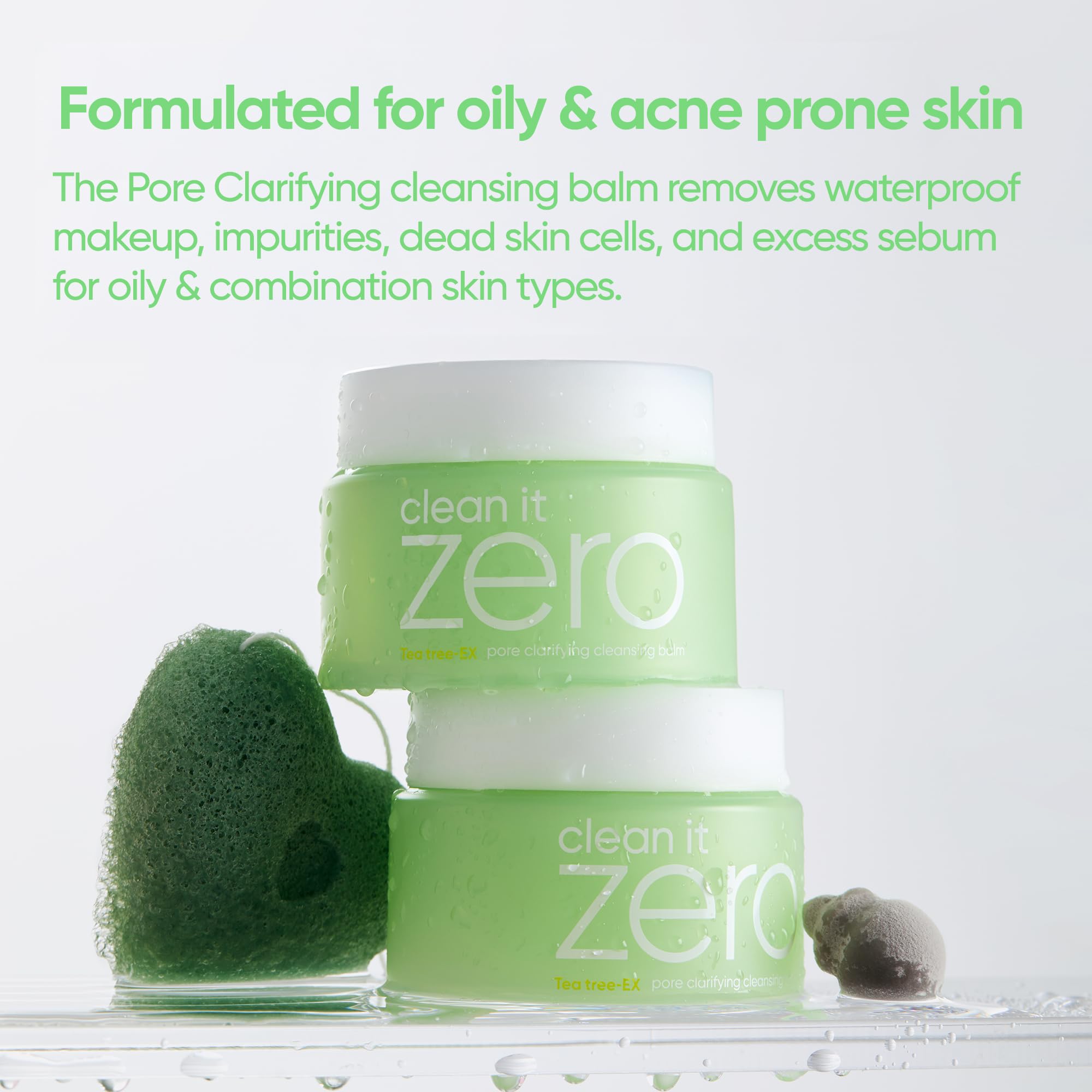 BANILA CO balm emulsifying into oil to dissolve makeup and impurities