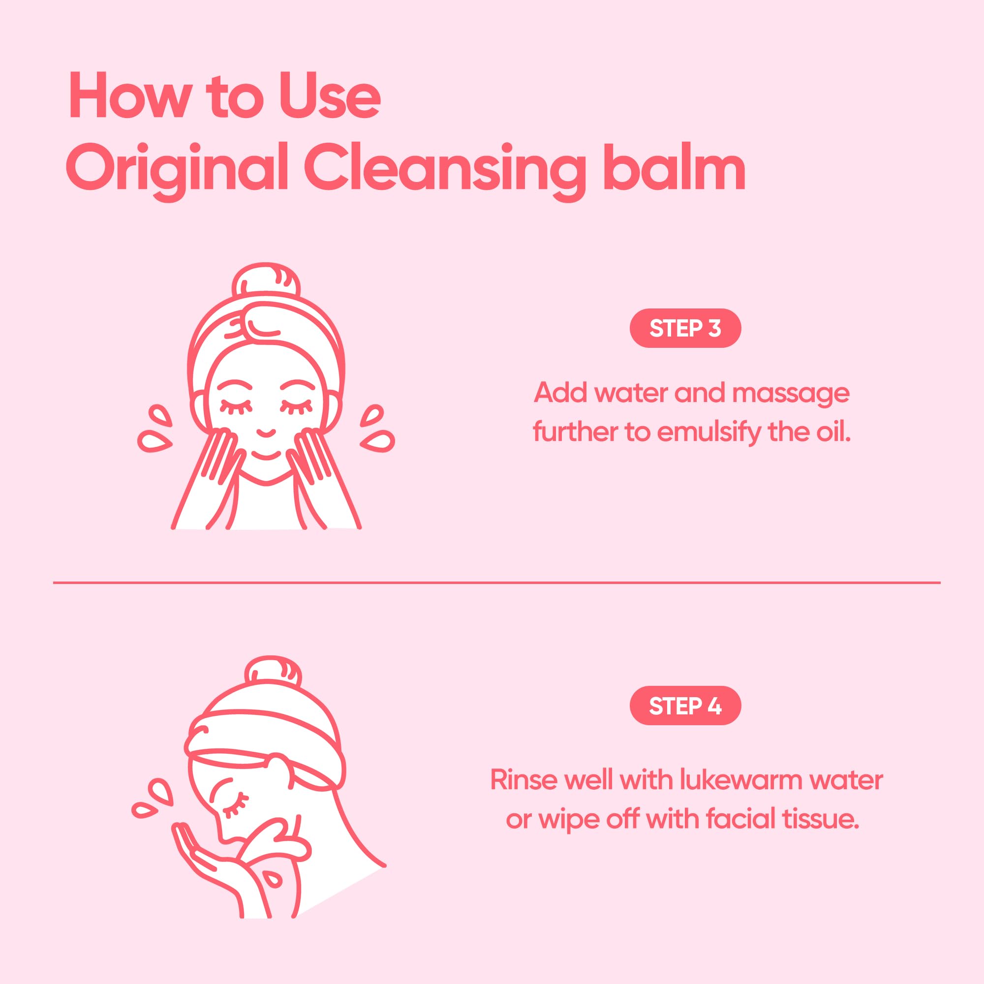 BANILA CO daily cleansing routine with the original balm program