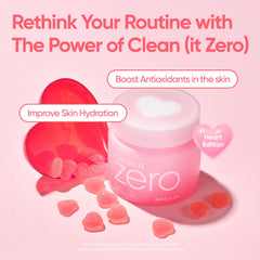 BANILA CO Heart Edition packaging close-up highlighting collectible design and vegan formula