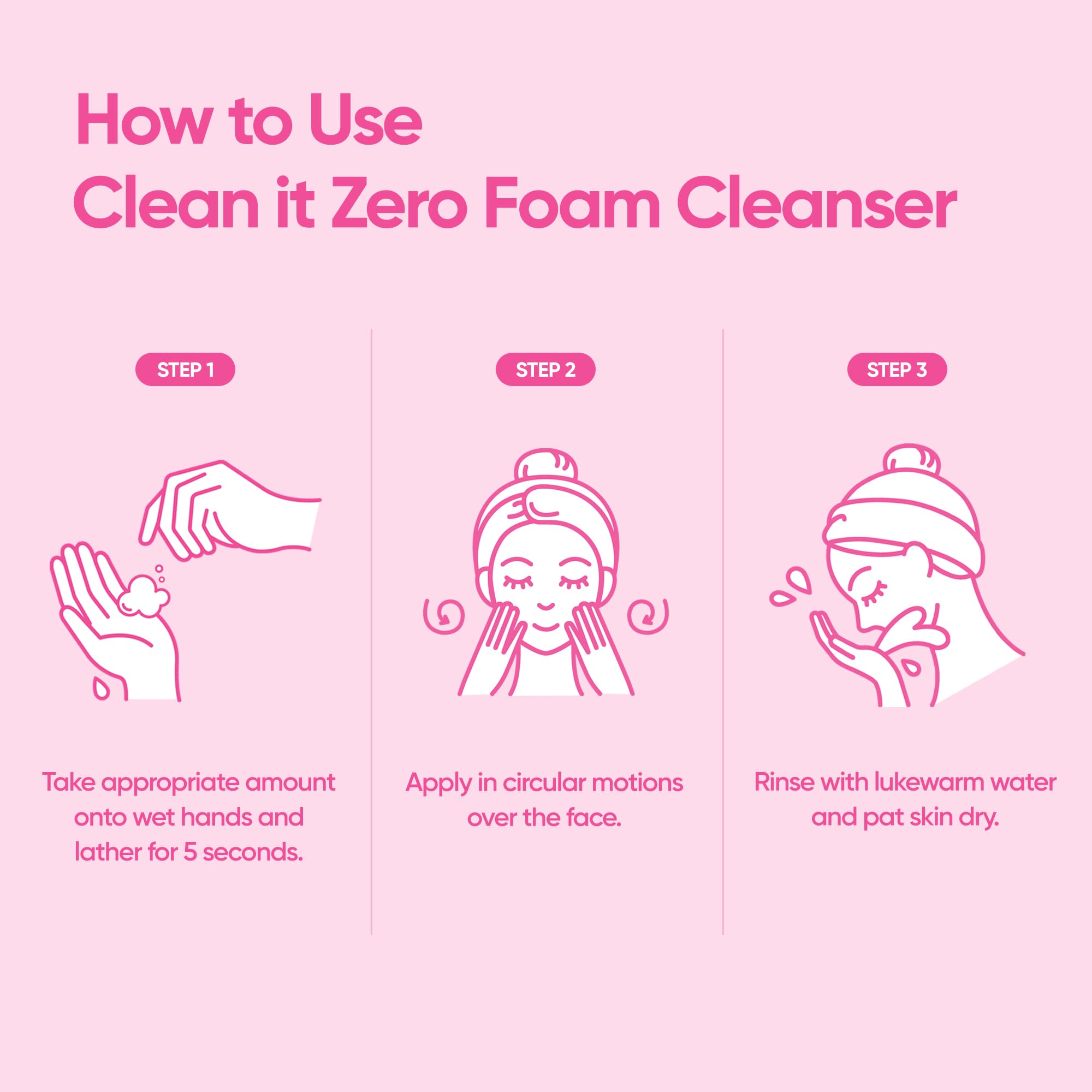BANILA CO Clean It Zero, escena en el baño, promesa de limpieza suave y refrescante.