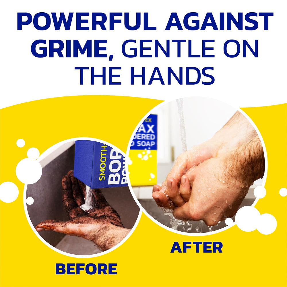 Banner Chemical Smooth-Tex hand soap in use, lathering on mechanic hands