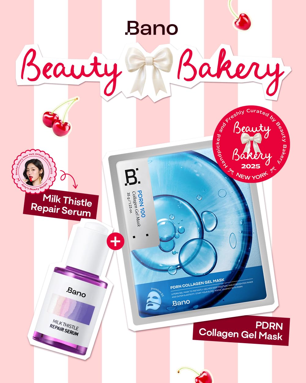 Aplicación de la mascarilla gel Bano PDRN en piel para hidratación profunda.