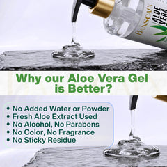 BANSCALX Aloe Vera Gel nourishes hair and scalp for moisture and shine.