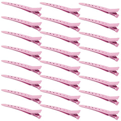 Bantoye pink duck bill clip for secure hair sectioning during styling.