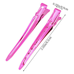 Durable Bantoye clip in bright pink offers reliable grip while you style.