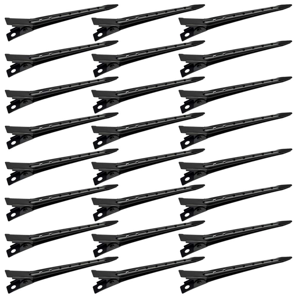 Bantoye duck bill clip closeup in black; durable rustproof metal.