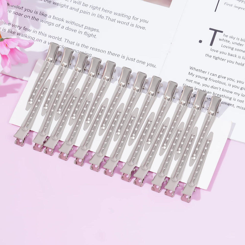 Bantoye clip used for hair sectioning in a salon setting for clean curls