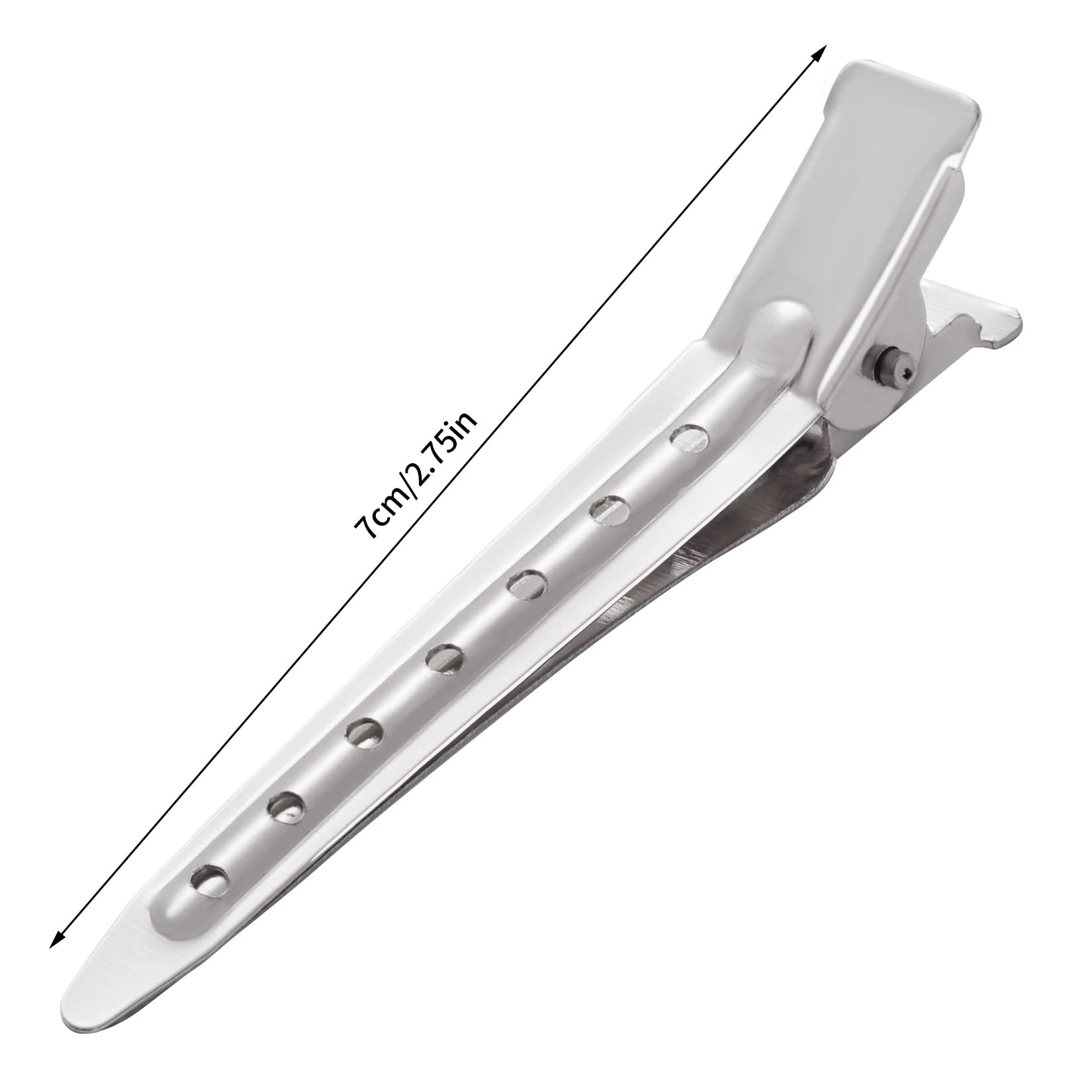Close-up of Bantoye metal clip reveals rustproof nickel plating for long-lasting use