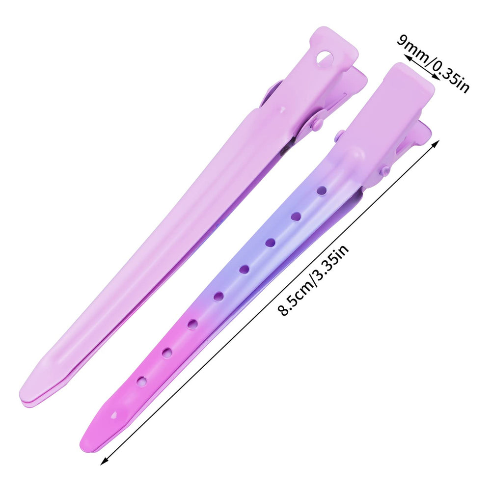 Bantoye duck bill clips gradient pink clip closeup showing strong metal hold.