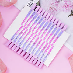 Bantoye duck bill clips gradient pink in use for hair styling and curling.